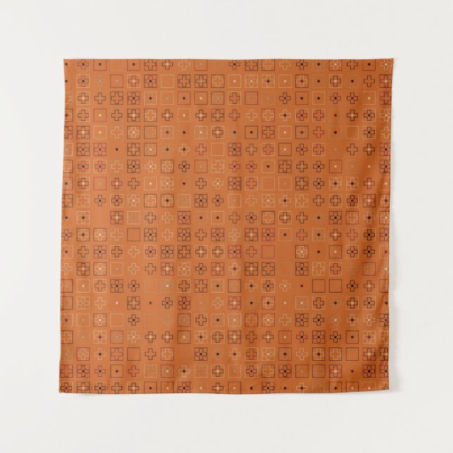 Schönes geometrisches Design abstrakt, Kunst, Wandteppich (Vorderseite)