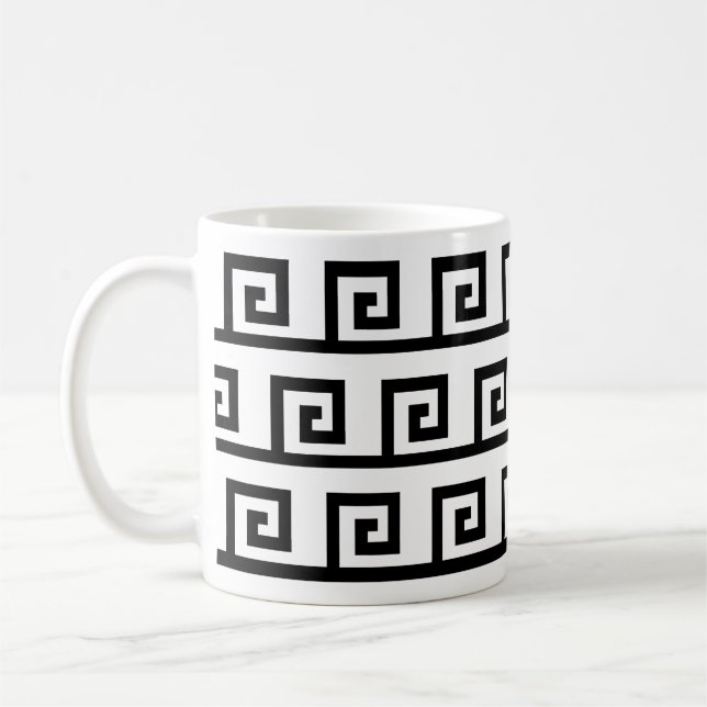 Schönes geometrisches Muster Tasse (Links)