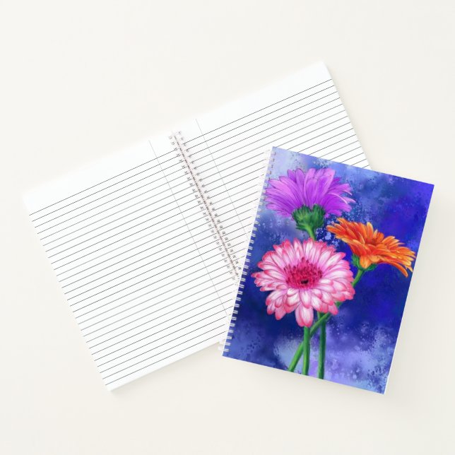 Schönes Gerberas-Notebook Notizbuch (Innenseite)