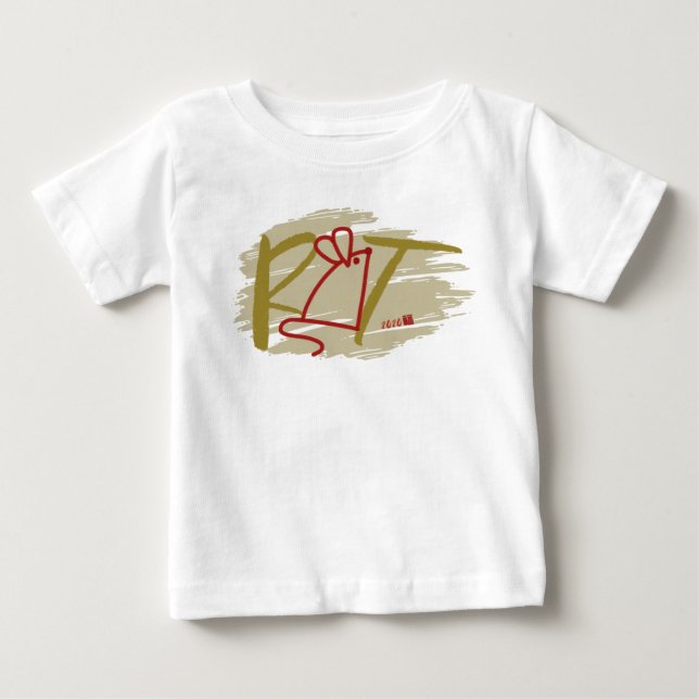 Schönes Geschenk 2020 Rat Jahr Baby T-shirt (Vorderseite)