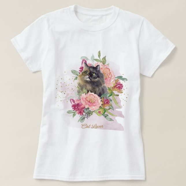 Schönes Geschenk für ihre persische Cat-Mama T-Shirt (Design vorne)