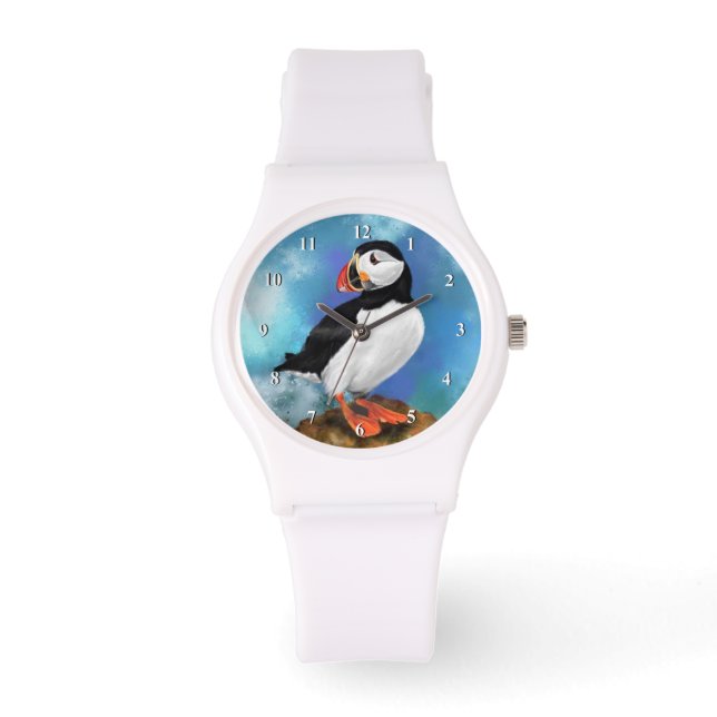 Schönes Geschenk von Atlantic Puffin Watch Armbanduhr (Vorderseite)