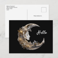 Schönes Gesicht auf dem Mond