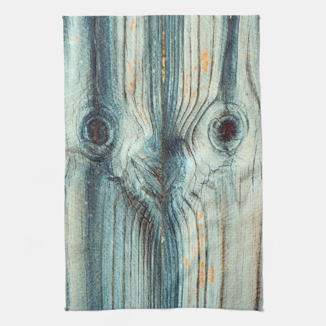 Schönes Gesicht, Holzkörner Geschirrtuch (Vertikal)