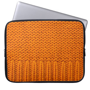 schönes gestricktes Tuch handgefertigt, hellgelb K Laptopschutzhülle