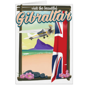 Schönes Gibraltar Reiseplakat