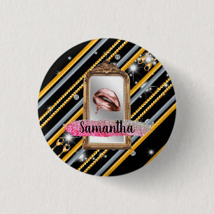 Schönes Girly-Geschenk Eleganter Chic Custom Button