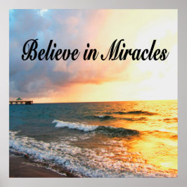 SCHÖNES GLAUBEN IN MIRACLES SUNRISE DESIGN POSTER