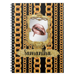 Schönes Gold Eleganter Chic Custom Notizblock