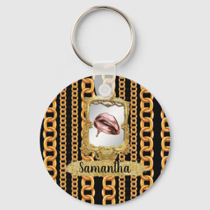Schönes Gold Eleganter Chic Custom Schlüsselanhänger