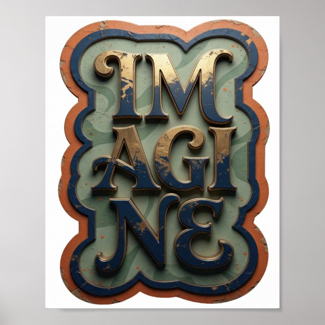 Schönes Gold IMAGINE Poster (Vorne)