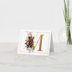 SCHÖNES GOLD- UND BLUMENMONOGRAMM