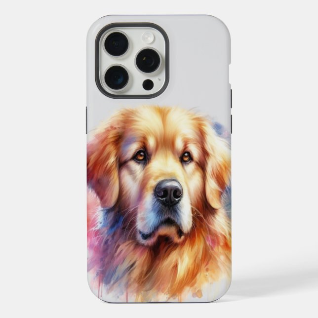Schönes Goldenes Retriever im Wasser iPhone Hülle (Rückseite)