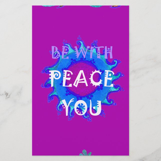 Schönes, goldgelb phantastisches Grafikdesign Briefpapier (Vorderseite)