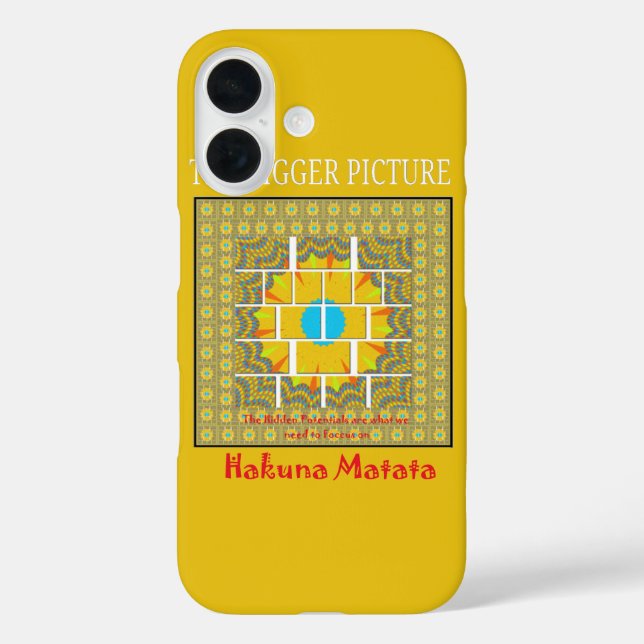 Schönes, goldgelb phantastisches Grafikdesign Case-Mate iPhone Hülle (Rückseite)