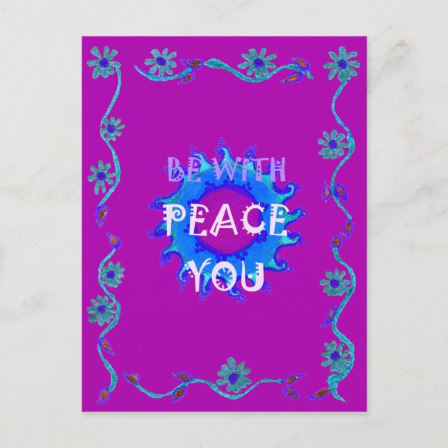 Schönes, goldgelb phantastisches Grafikdesign Postkarte (Vorderseite)