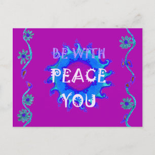 Schönes, goldgelb phantastisches Grafikdesign Postkarte