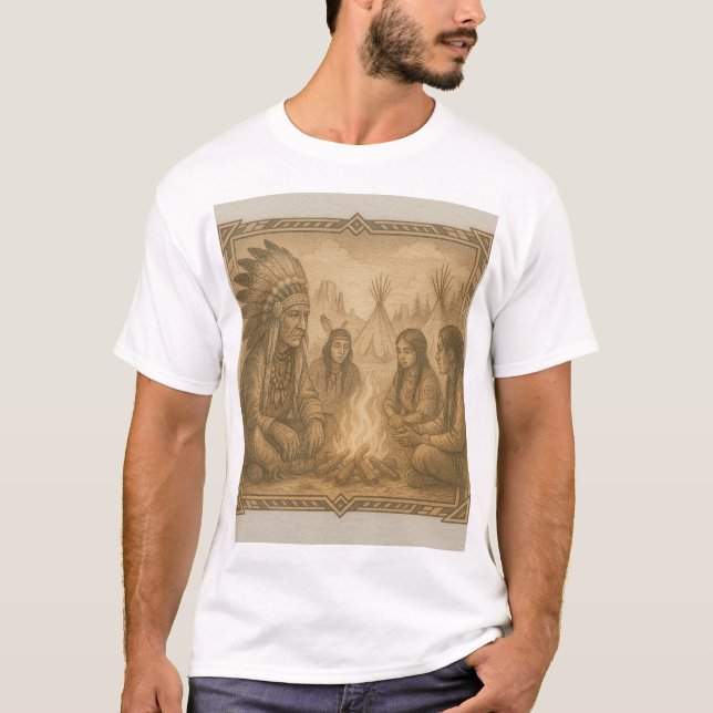 Schönes Grafikdesign im Western. T-Shirt (Vorderseite)