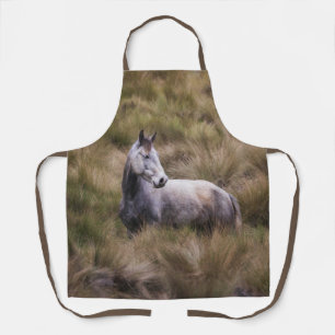 Schönes graues, farbiges Pferd Schürze