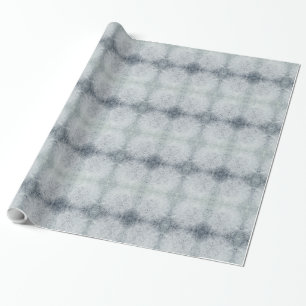 Schönes graues Frostdesign Geschenkpapier