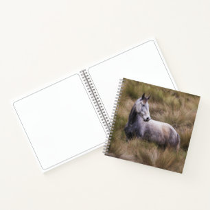 Schönes graues Pferd Notizbuch