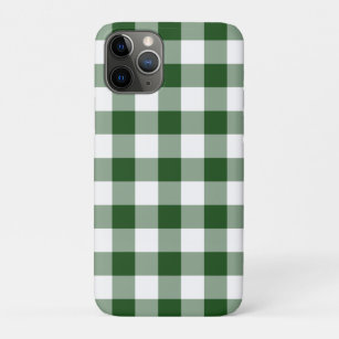 Schönes Green und White Gingham Muster iPhone 11 Pro Hülle