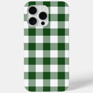 Schönes Green und White Gingham Muster Case-Mate iPhone Hülle