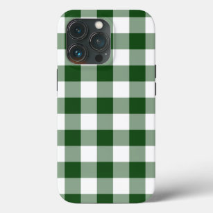 Schönes Green und White Gingham Muster iPhone 13 Pro Hülle