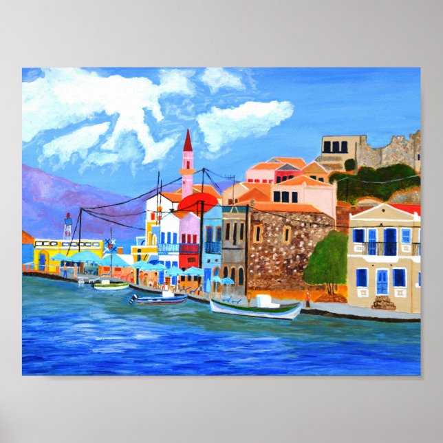 Schönes Griechenland-Poster Poster (Vorne)