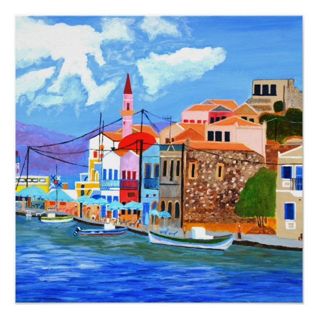 Schönes griechisches Poster (Vorderseite)