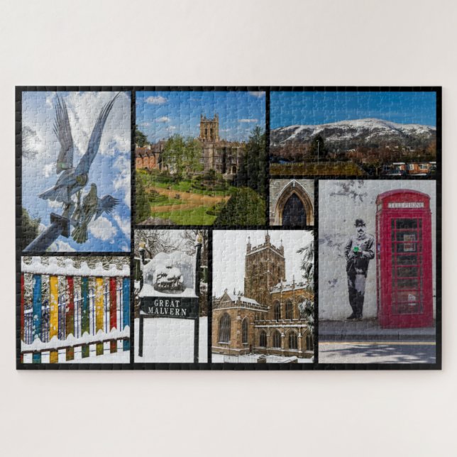 Schönes Großes Malvern, England Puzzle (Horizontal)