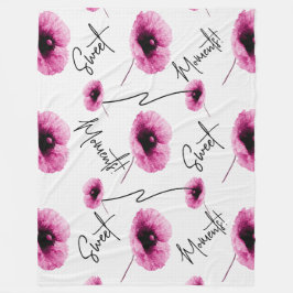 Schönes großes rosa Fleece Blanken