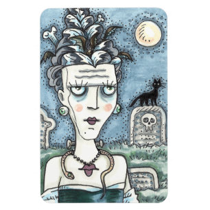 SCHÖNES GRUSELIGES FRANKENELLA-MONSTER, GRÄBER, KA MAGNET