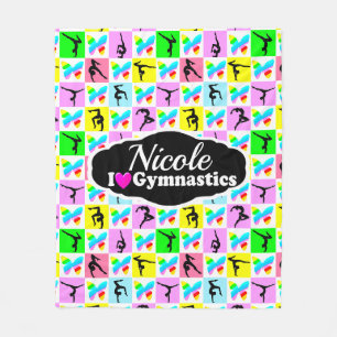 SCHÖNES GYMNASTICS-BUTTERFLY-DESIGN FLEECEDECKE