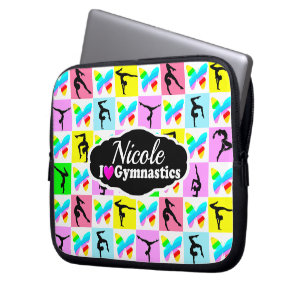 SCHÖNES GYMNASTICS-BUTTERFLY-DESIGN LAPTOPSCHUTZHÜLLE