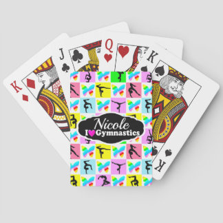 SCHÖNES GYMNASTICS-BUTTERFLY-DESIGN SPIELKARTEN