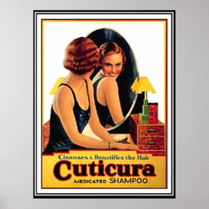 Schönes Hair Shampoo Vintage Poster