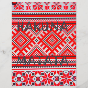 Schönes Hakuna Matata Grafik Text Art Design