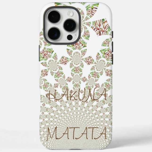 Schönes Hakuna Matata Stilvoll Text Kaleidoskop Case-Mate iPhone Hülle (Rückseite)