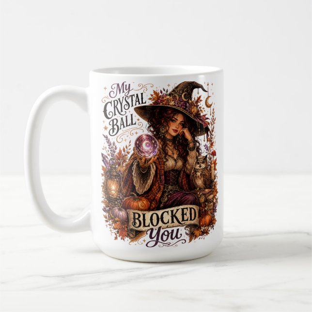 SCHÖNES HALLOWEEN-THEMENFRAU UND -SPRÜCHE KAFFEETASSE (Links)