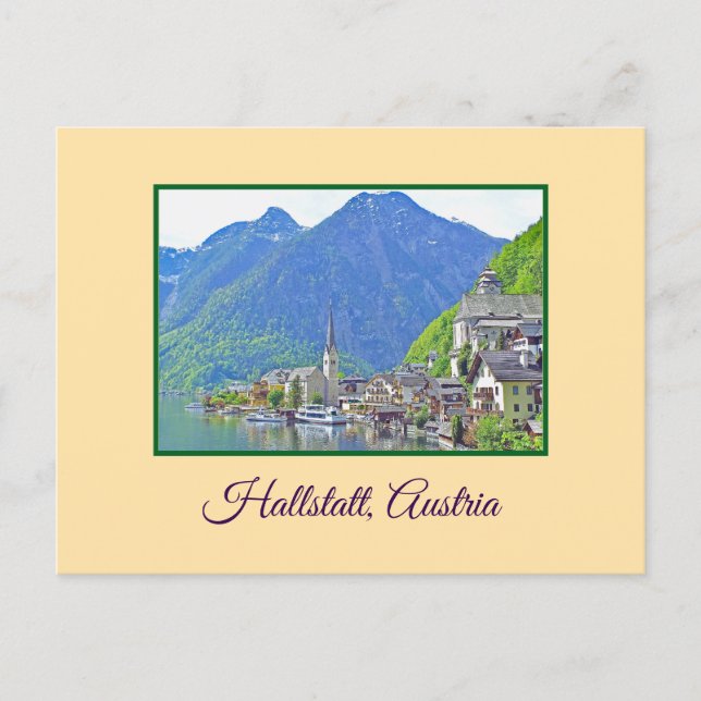 Schönes Hallstatt, Österreich Postkarte (Vorderseite)
