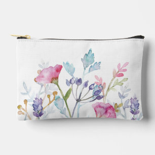 Schönes handgemaltes Blumendesign Zubehörtasche