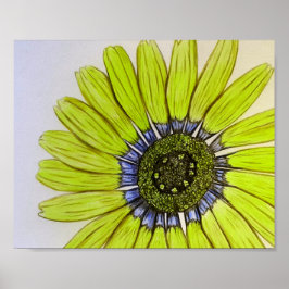 Schönes handgezeichnetes Blume Design Poster
