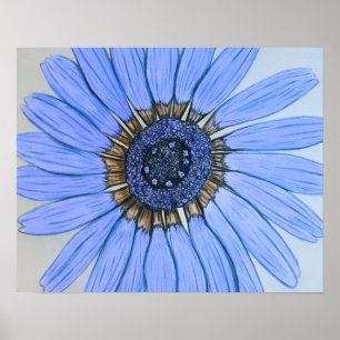 Schönes handgezeichnetes Blume Poster