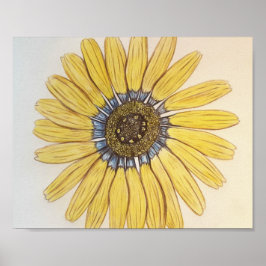 Schönes handgezeichnetes Blume Poster