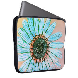 Schönes, handgezeichnetes Design der Blume Laptopschutzhülle