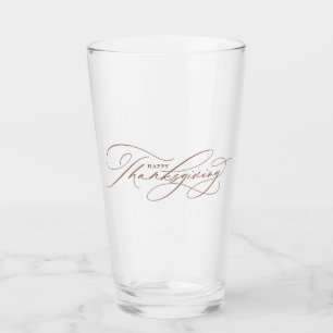 Schönes Happy-Thanksgiving-Manuskript Glas