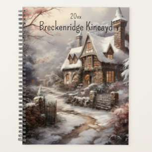 Schönes Haus im Winter, Name ändern, Jahr Planer