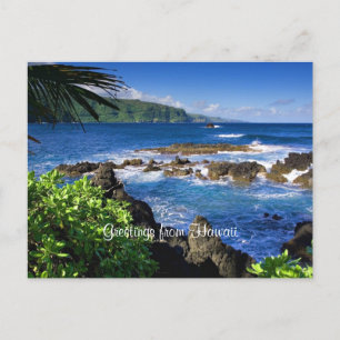 Schönes Hawaii, landschaftliche Sicht, Postkarte
