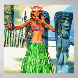 Schönes Hawaii Poster